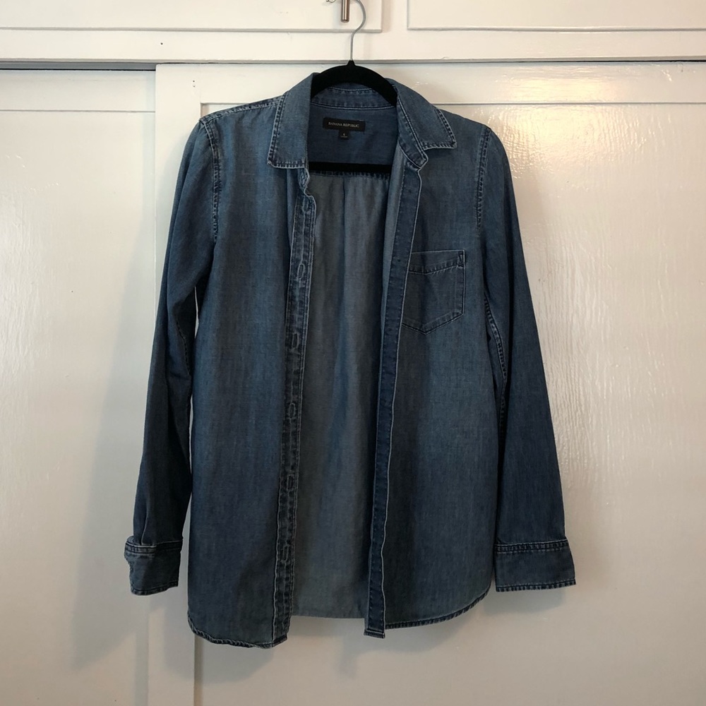 Chambray button-up